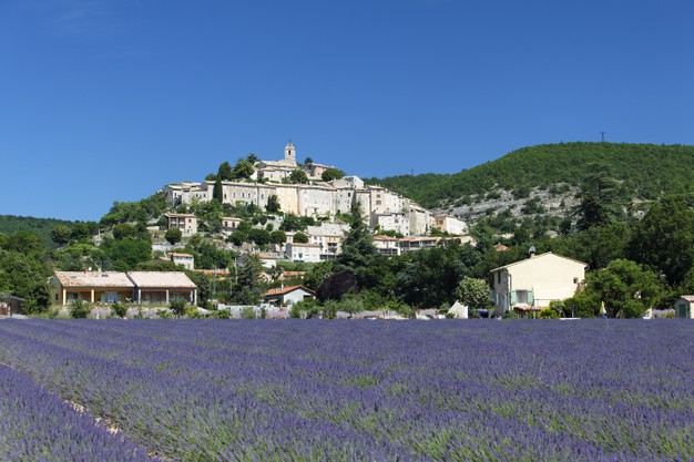 Venkovská krajina Provence ve Francii