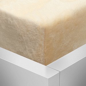 OBOUSTRANNÉ Mikroplyšové prostěradlo DELUXE 180x200 - Světle béžová